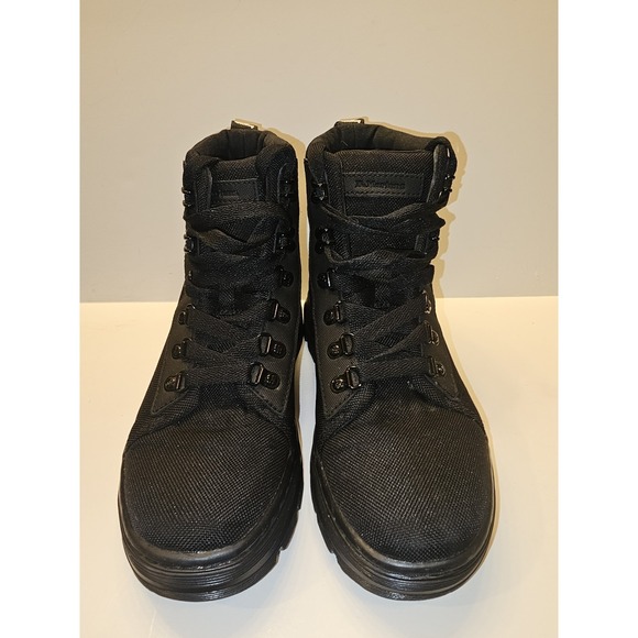 Dr. Martens Black Combat Boots Tall Lace-Up Size Women's 7 - Picture 2 of 12